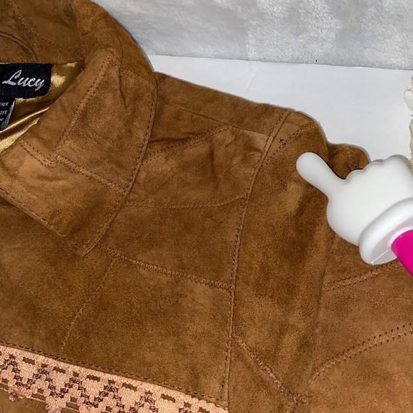 Juicy Lucy Western Style Leather Jacket size S - Picture 14 of 16